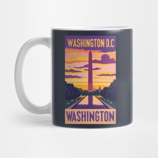 A Vintage Travel Art of Washington DC - US Mug